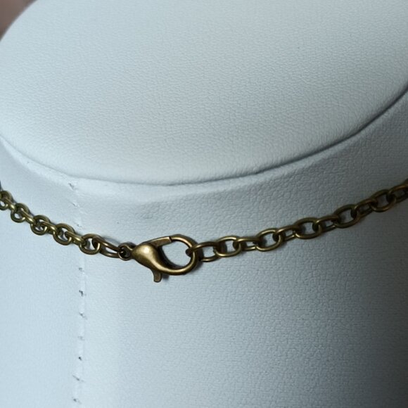 "Papraď UNESCO Heritage "Modrotlač" Blueprint Necklace - Artisan Crafted - Picture 6 of 6